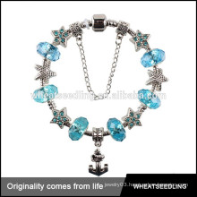 Hot Sale Yiwu Wholesale blue beads charms Sailor Anchor Bracelet